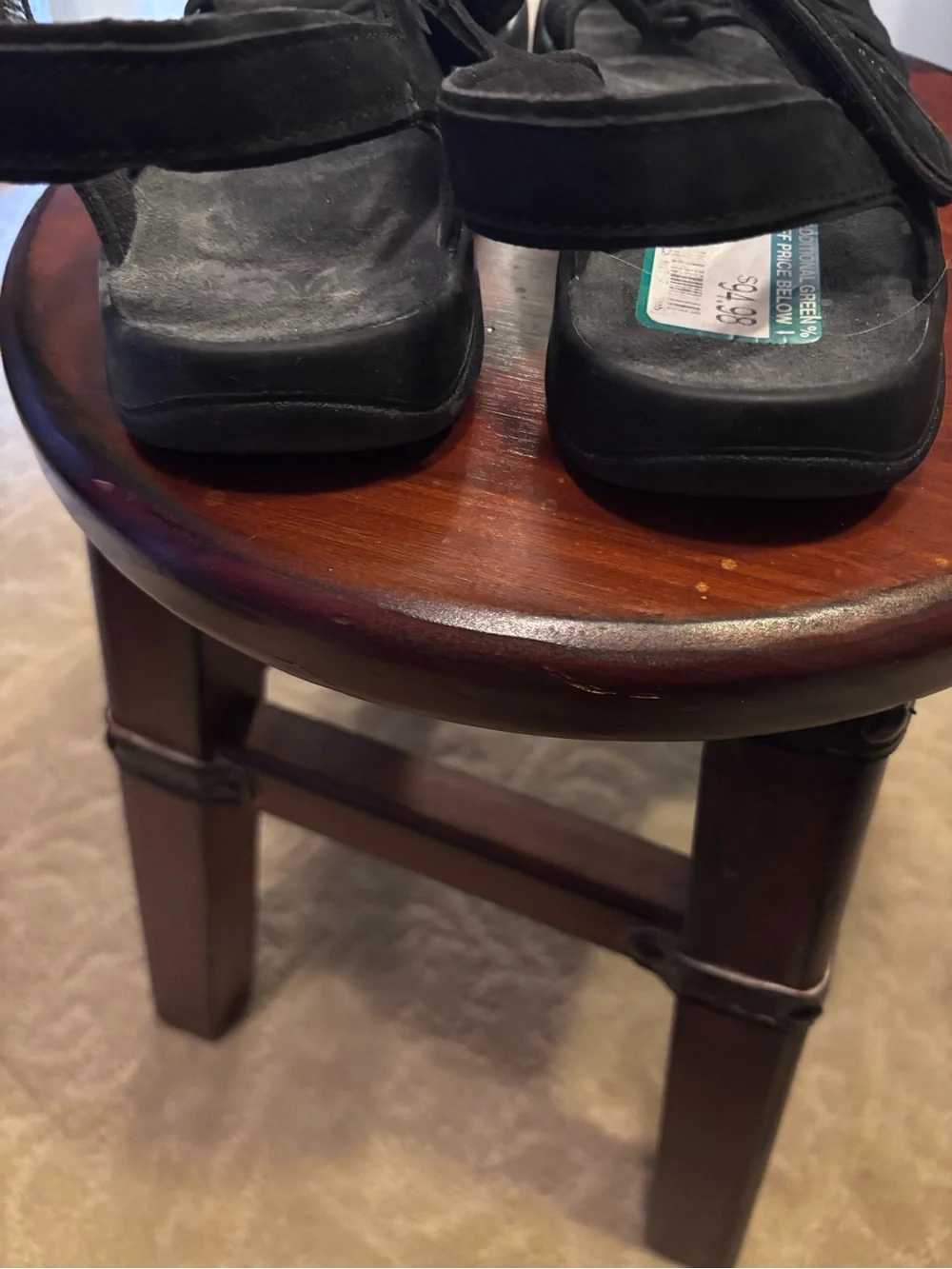 TEVA Women’s Black Adjustable Strap Comfort Sandals